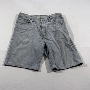 Otto Jeans Corduroy Blue Mens Cotton Stretch Chino Shorts Sz 32 9" Inseam